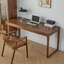 Bureau rectangulaire en bois massif avec tiroirs Walnut-1290692533