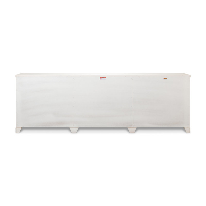 Boxholm 112'' W Solid Wood Sideboard, Cortina White