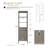 Laval 72" Freestanding Linen Cabinet, Tall Bathroom Storage Tower with 3 Open Shelves-120234560-120613963