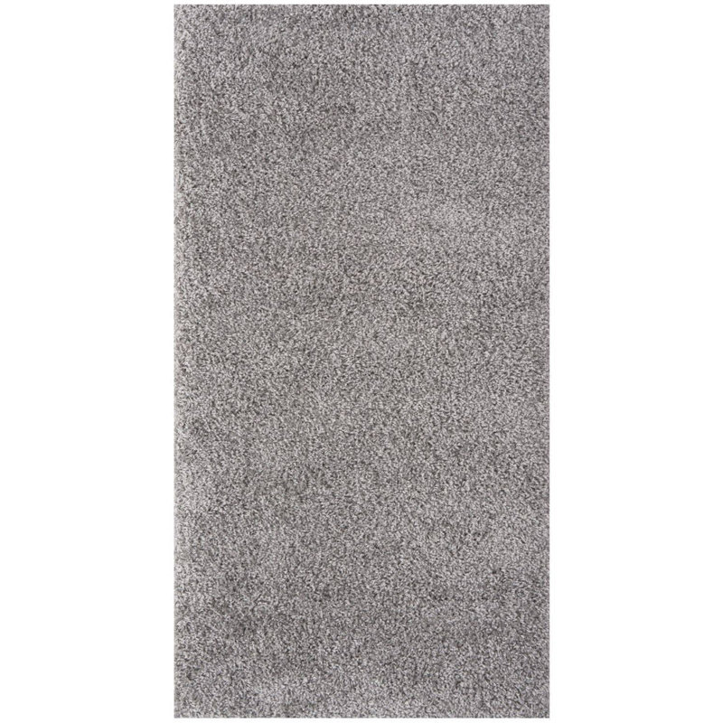 Myshaggy Collection Rugs Solid Design in Grey, Rectangle 80 x 150cm