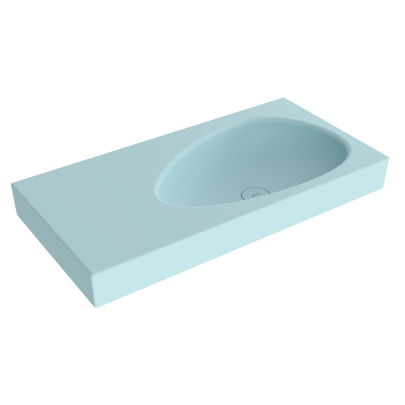 Etna Vanity Basin - 90x45cm 0TH, Matte Ice Blue