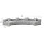 Canapé d'angle modulaire semi-circulaire avec 4 coussins-1644476917