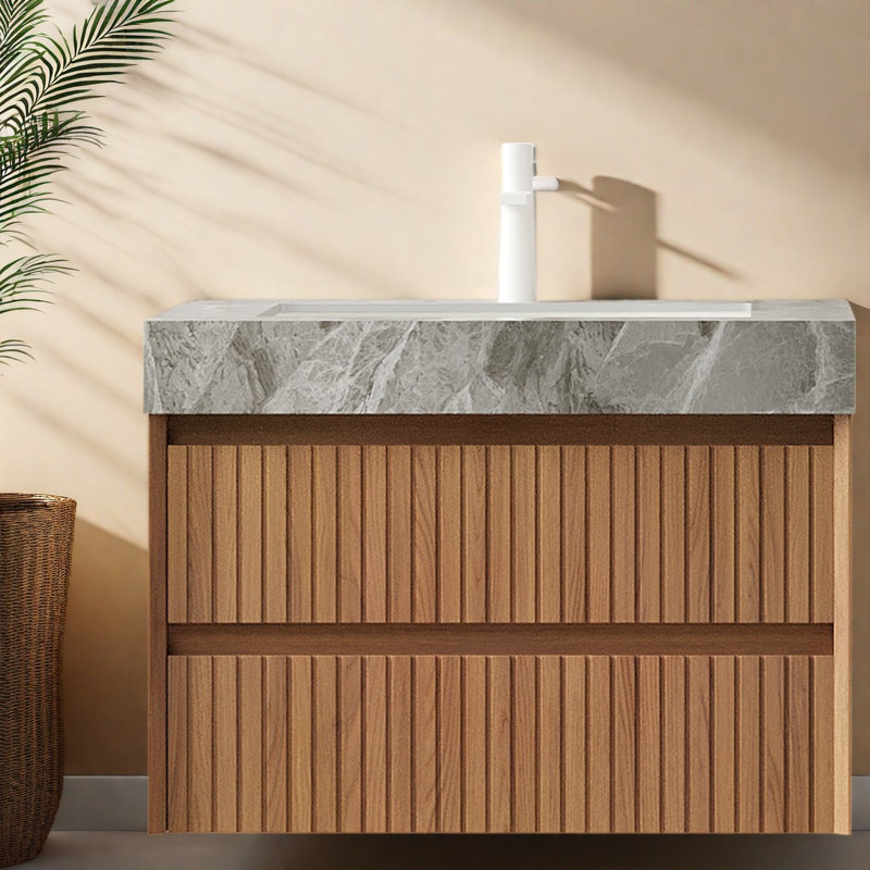 Meuble-lavabo moderne en bois de 30 pouces (doit inclure le meuble-lavabo et l'évier)