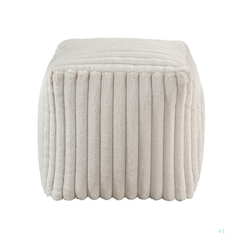 Repose-pieds carré en velours côtelé moelleux moderne, repose-pieds, repose-pieds antidérapant, fauteuil à billes, repose-pieds 1Pc