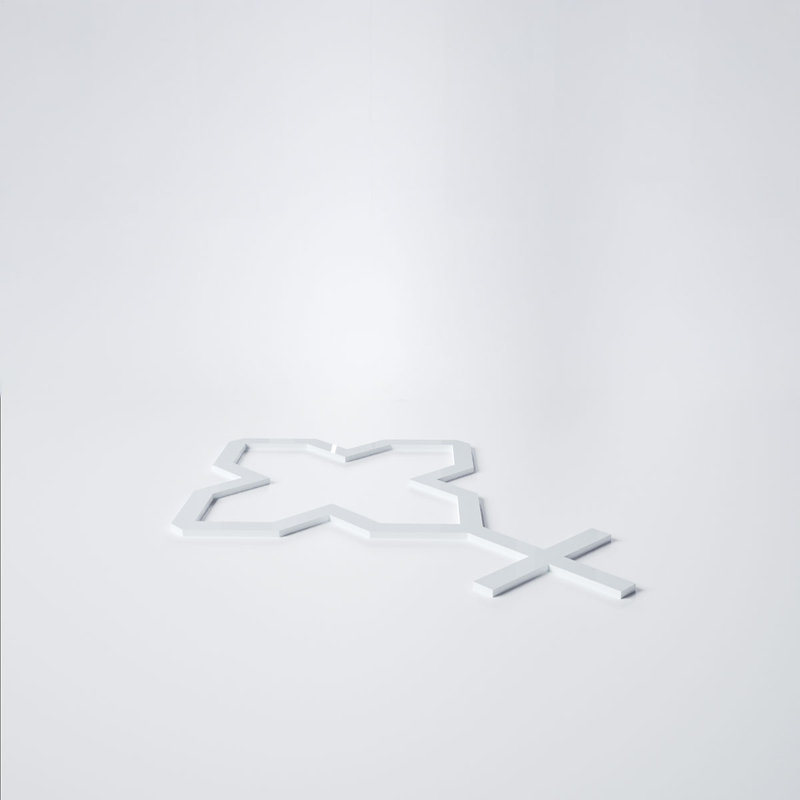 Panneaux muraux décoratifs en acrylique Laird, très petit, l 10 3/8 po x H 7 3/8 po x T 1/8 po, blanc, Blanc