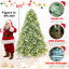 Arbre de Noël teinté avec embouts PE + PVC et lumières DEL blanc chaud-268681603