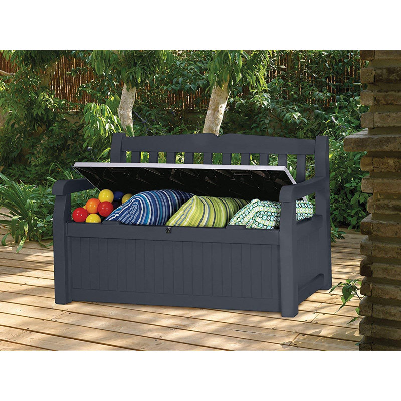 Keter Eden 265L Storage Bench, Grey