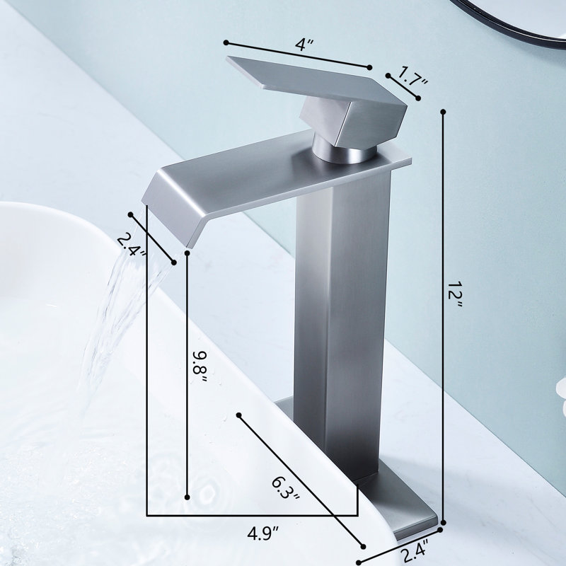 Vessel Sink Faucet Single-handle Bathroom Faucet, Brushed Nickel