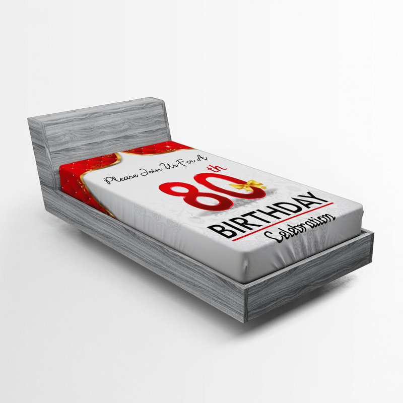 Drap-housse 80th birthday, Simple TG