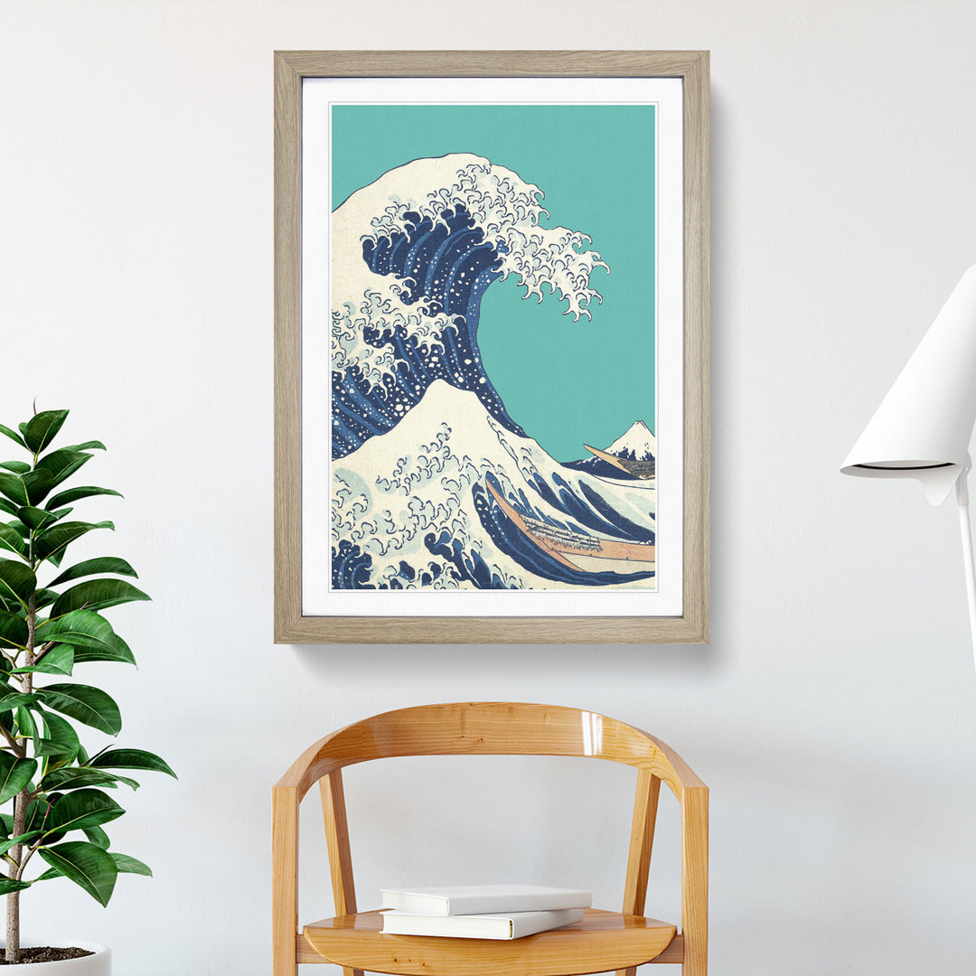 The Great Wave off Kanagawa by Hokusai - Framed Print