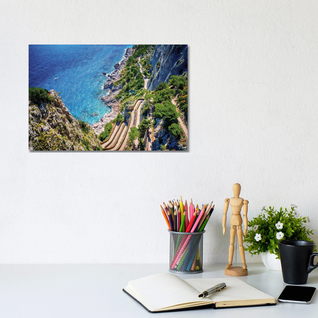 Via Krupp, Capri von Susanne Kremer - Gallery-Wrapped Canvas Giclée on Canvas