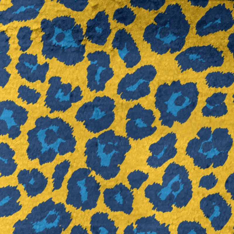 Lucida Bath Towel, Microfiber, Gold/Powder Blue/Navy Blue