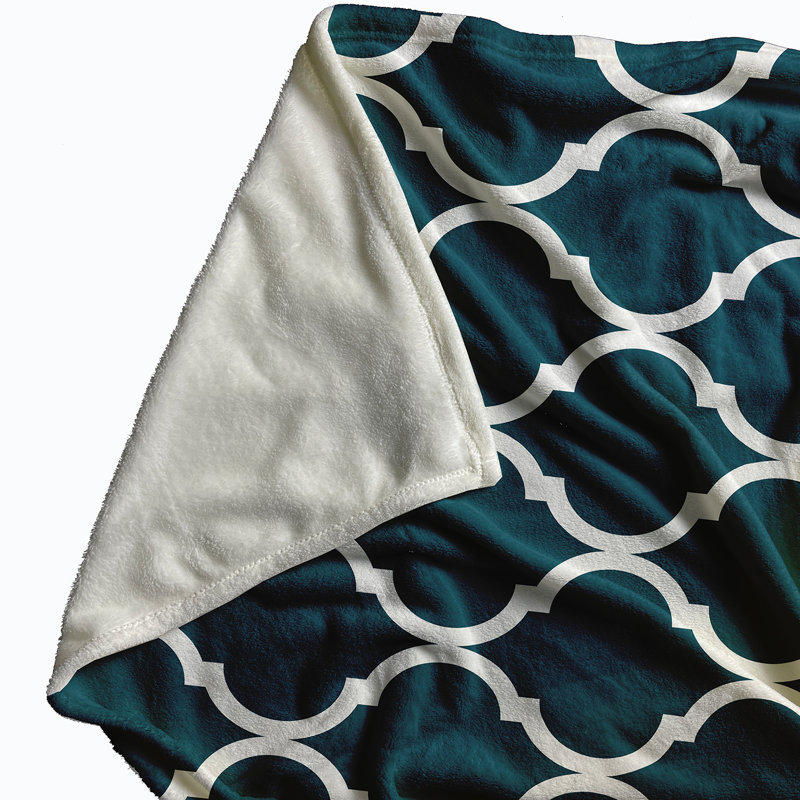 Phaedra Plain Weave / Muslin Throw Blanket, Teal