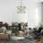 8-Light Dimmable Modern Sputnik Drum Chandelier