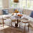 35" Modern Breakfast Nook Table, Small Dining Table For Breakfast Nook & Compact Spaces, Glossy White Sintered Stone Top With Bronze Metal Base-221197699-221197701