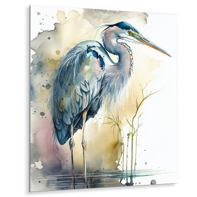 - Décoration murale en métal Heron animaux
