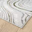 Tapis à motif abstrait tourbillon gris et vert Abani Rugs Meidinger-733238317
