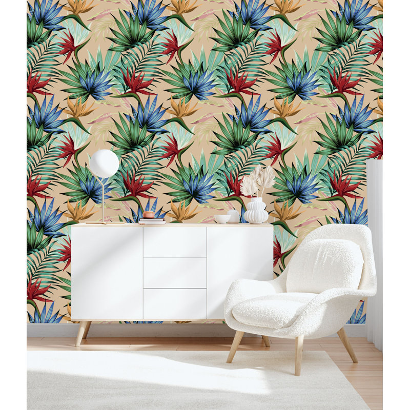 Panneau de papier peint Eveleth, L 10,4 po x l 25 po, Papier