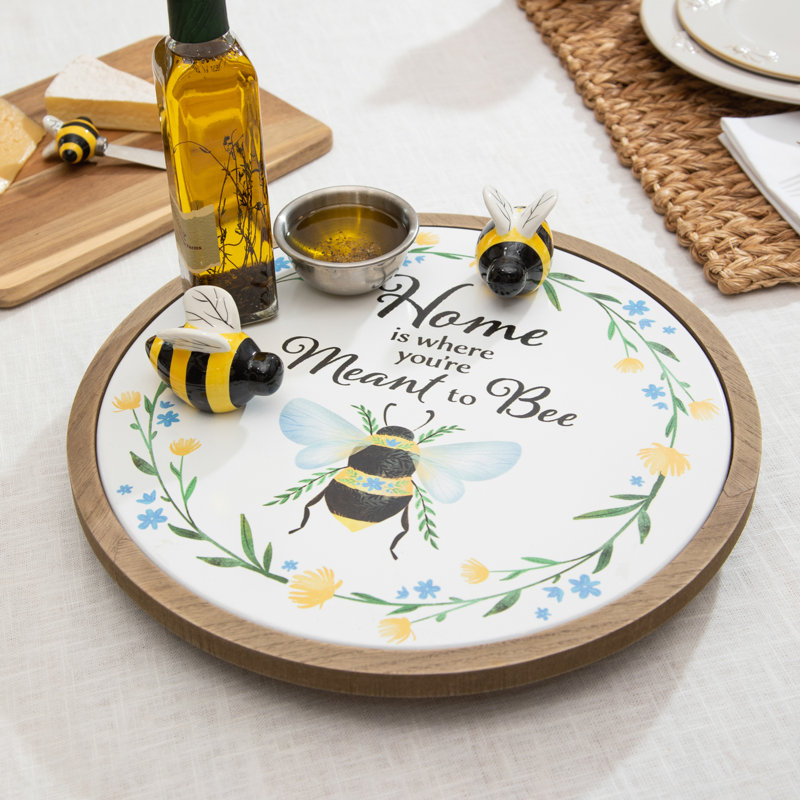 Trinx Jesca Wood Lazy Susan