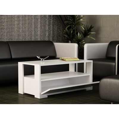 Solihull Floor Shelf Coffee Table with Storage