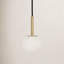 Mini-luminaire suspendu moderne en laiton satiné de 4 po Lucent-773639098-773639097