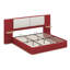 Lit plateforme tapissier avec panneau, coins arrondis doux anti-collision-120877470-120877472