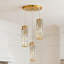 Lustre suspendu en cristal 3 lumières Modern