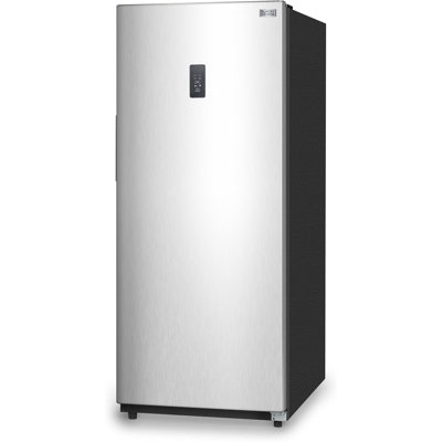 BLACK+DECKER 17 Cu. Ft. Convertible Freezer Refrigerator, Upright Freezer with Glass Shelves, ENERGY STAR rated, Frost Free, BUC1700XS, Stainless Look