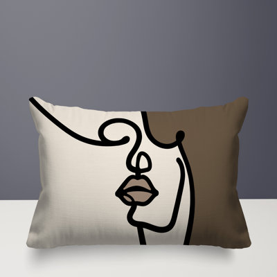 Jai Abstract Reversible Indoor/Outdoor Lumbar Pillow