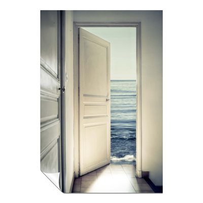 Deep Blue Sea Behind The Door - No Frame Print