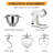 ZACME 8.4QT Commercial Stand Mixer 800W with Aluminum Die Casting Meets the Standard of NSF/ANSI 8-2023, Mixers Kitchen Electric Stand Mixer with Stainless Steel 8L Bowl, Dough Hook, Whisk and Beater-126451455