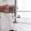 Robinet d'évier de cuisine à poignée simple commercial avec douchette extractible