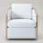 Holl 30" Wide Performance Linen Blend Fabric Upholstered Swivel Barrel Chair, No Assembly Required-328988900