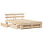 Bed Frame with Headboard Solid Pine Wood-1324561810-1324561809