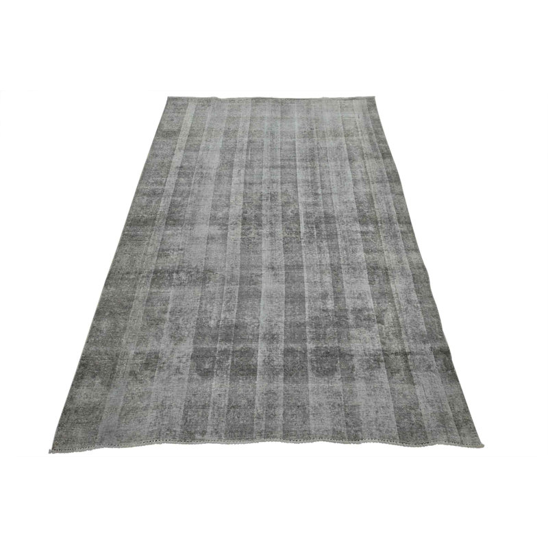 Tapis unique gris 6 pi 8 po x 9 pi 8 po Jadha