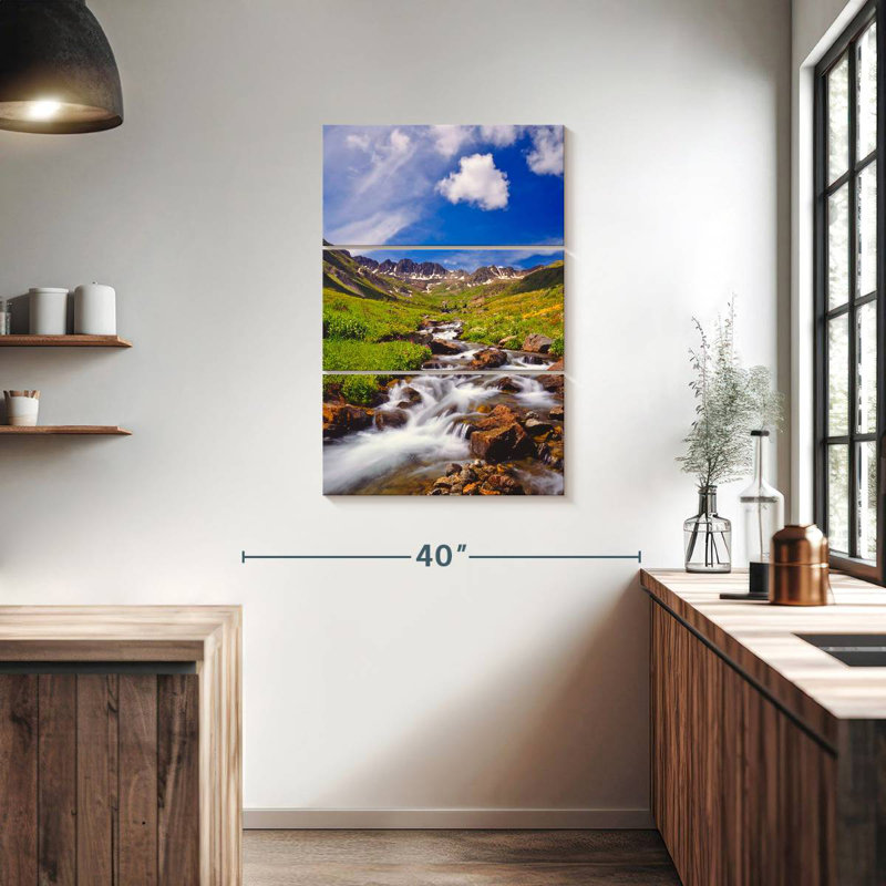 Alvord Alpine Meadow Stream, 38" H x 24" W