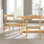 Ensemble de 2 chaises de salle à manger en tissu Solara