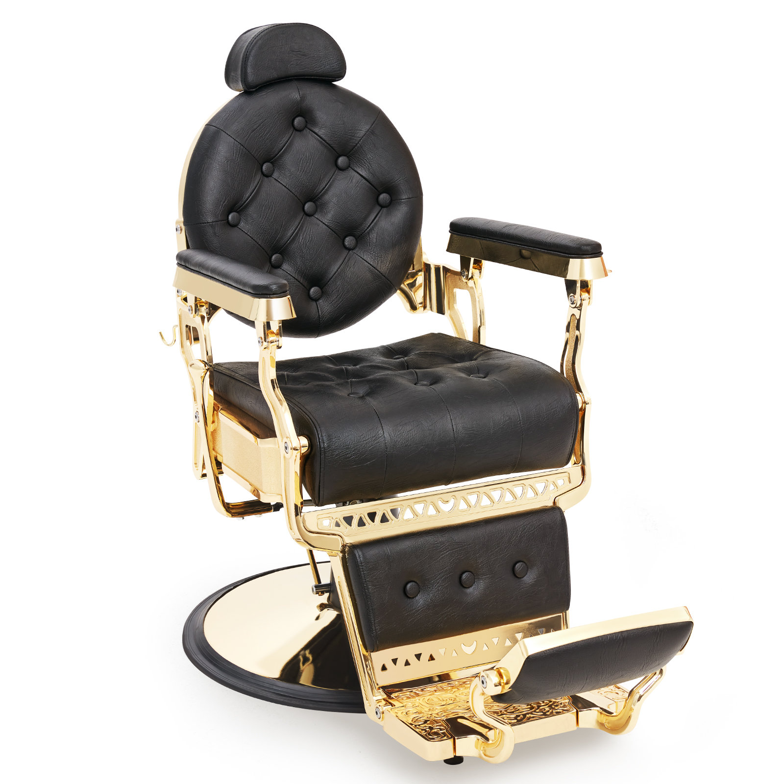 Inbox Zero 360 Degree Rotation Height Adjustable Salon Chair, Black