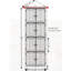 Armoire de rangement d'angle pour garde-manger avec 8 portes, armoire de coin et tablettes-658390814