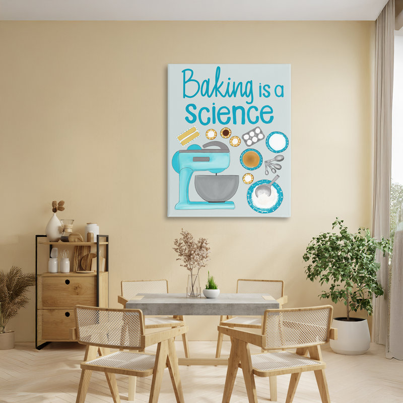Baking Is A Science Canvas, design by Christine Becker, 40" H x 30" W