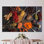 Grand art mural d'épices 3D moderne avec un tableau coloré d'herbes et d'épices sur toile de coton, idéal pour la décoration de cuisine