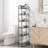 Namiko Bathroom Laundry Narrow Piaces Utility cart,Slim Slide Out Storage Tower Rack with Wheels,Kitchen Cart Rack
