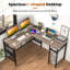 Bureau d'ordinateur en L de 55 po Sharvin