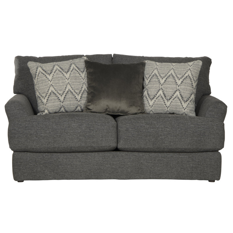 Causeuse Huckabee, 100% polyester gris
