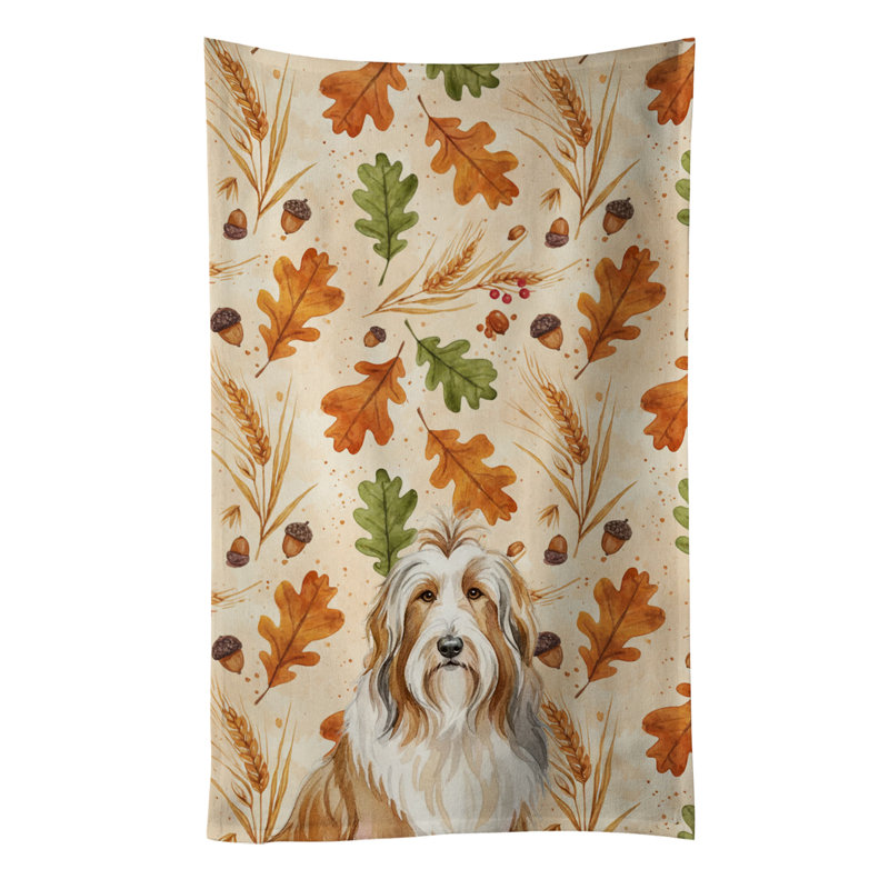 Serviette de cuisine tricolore Sheltie, Fawn Bearded Collie