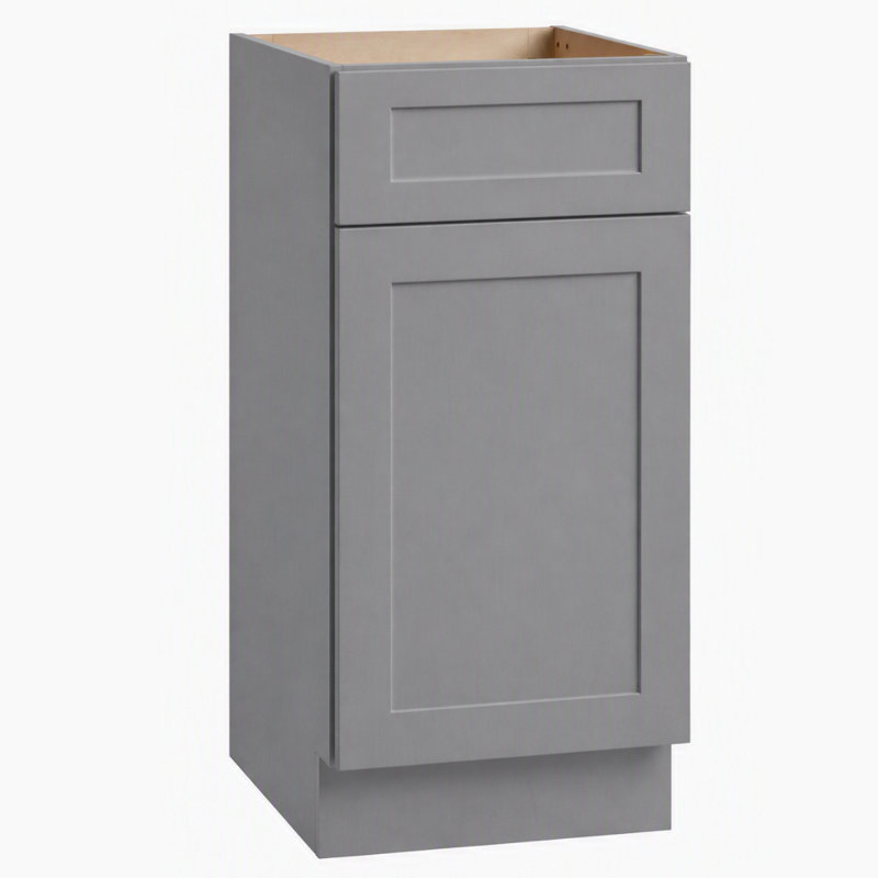Meuble-lavabo simple Kindwood Eco Shaker à assembler, 1 porte, Grey, 18