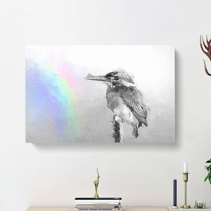 Rainbow Light In Abstract - Wrapped Canvas, 35cm H x 50cm W x 3cm D