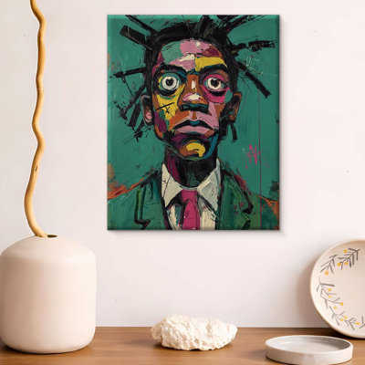 Moderne noir homme toile Art Graffiti afro-américain impression peinture noire Art mural pour la maison salon chambre à coucher 8 x 10 pouces encadrée