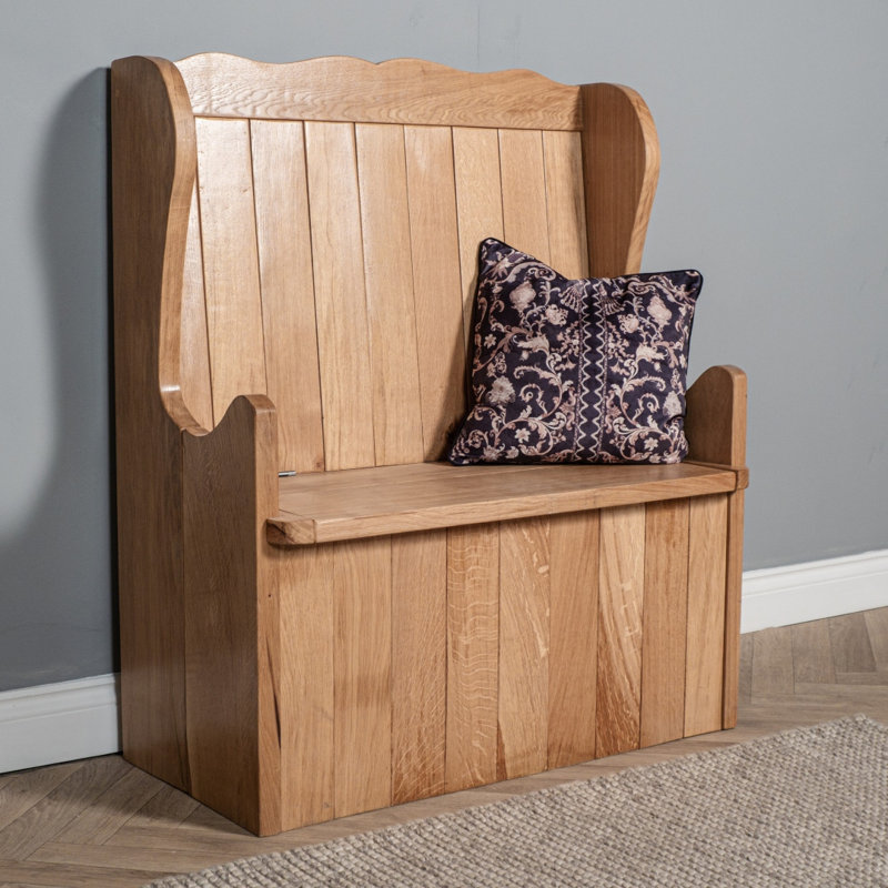 Fleischmanns Solid Wood Storage Bench, Oak
