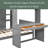 Gosim Kids Twin Bunk Bed with Drawers-1941716537